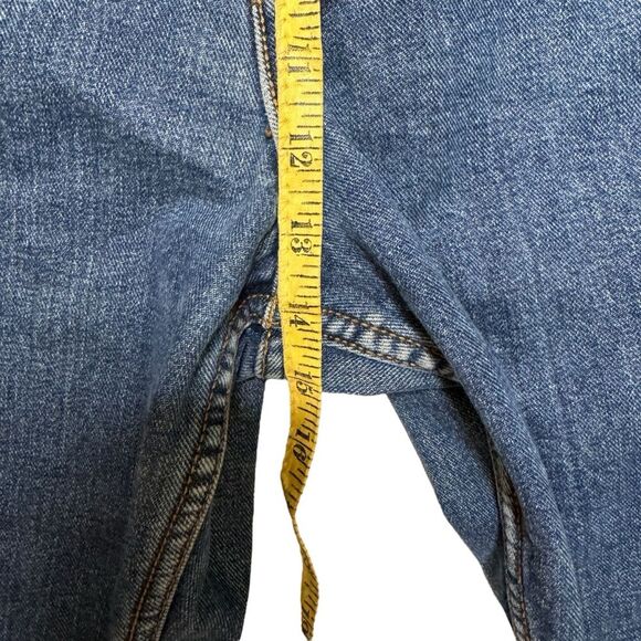 Levi's 550 Men's Flannel Lined Relaxed Fit Blue Denim Straight Leg Jeans 40 x 30 - Picture 9 of 10